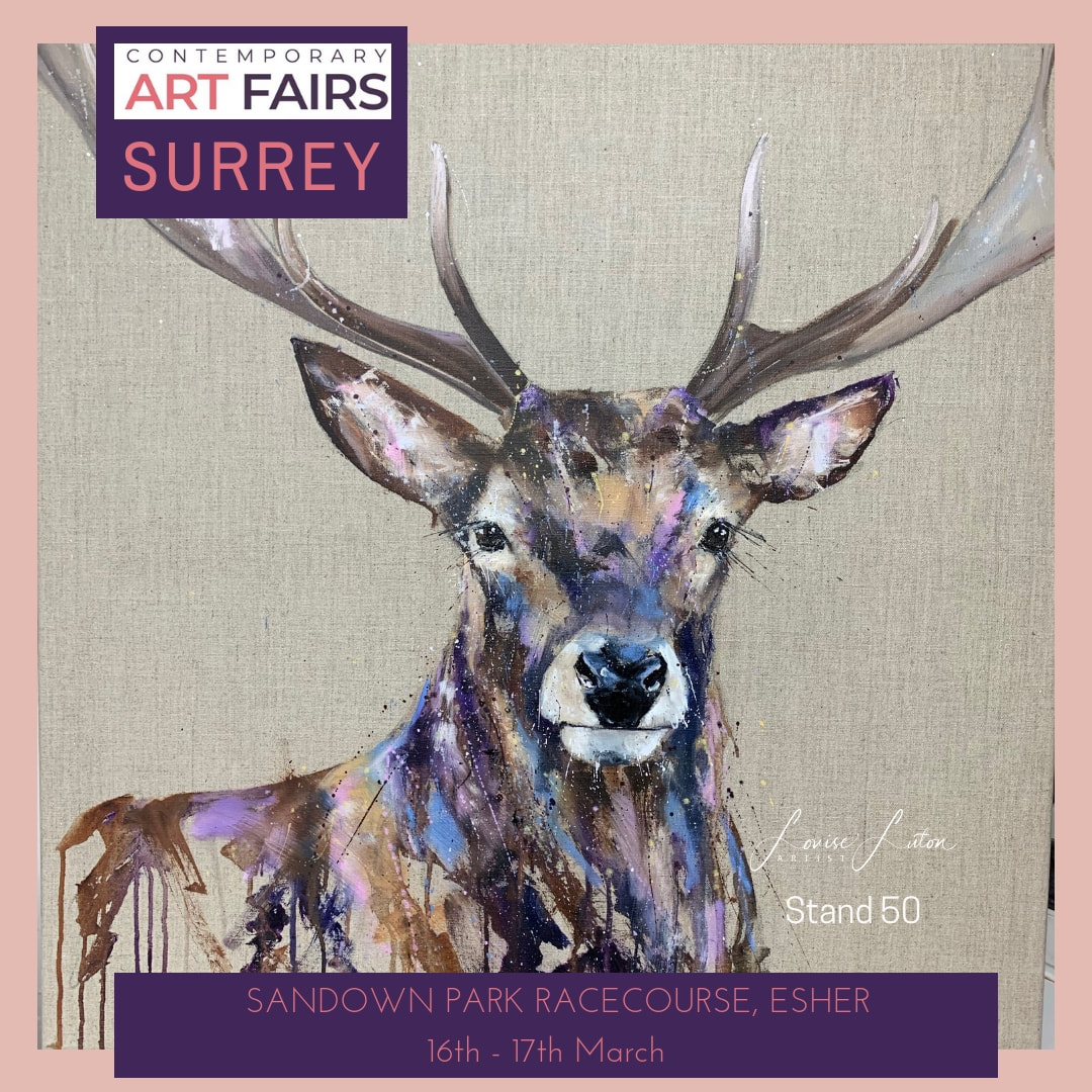 Surrey art fair stand 50 at Sandown park racecourse