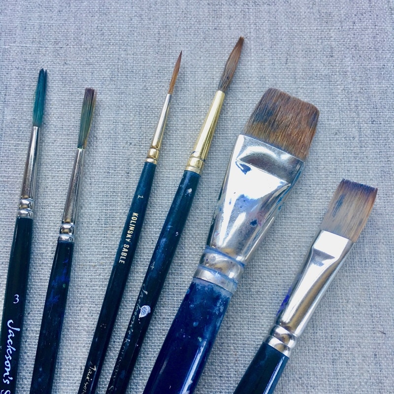 Favourite brush from Jacksons art supplies , Rosemary and co