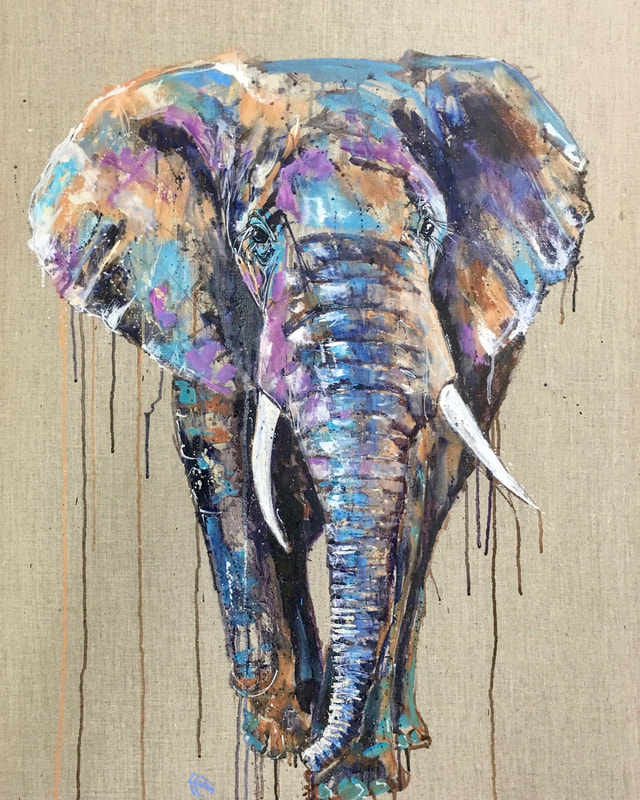 Louise Luton Elephant painting