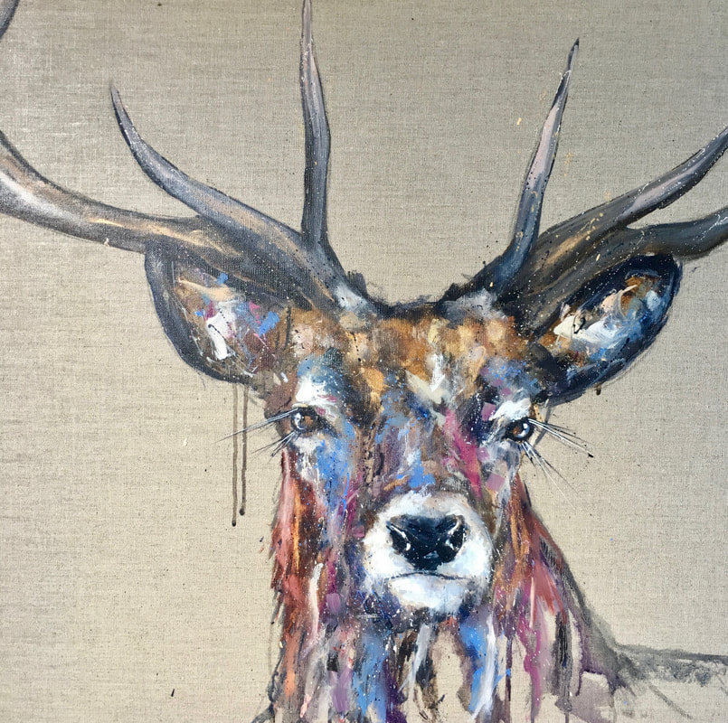 Painting Stag Brody Louise Luton