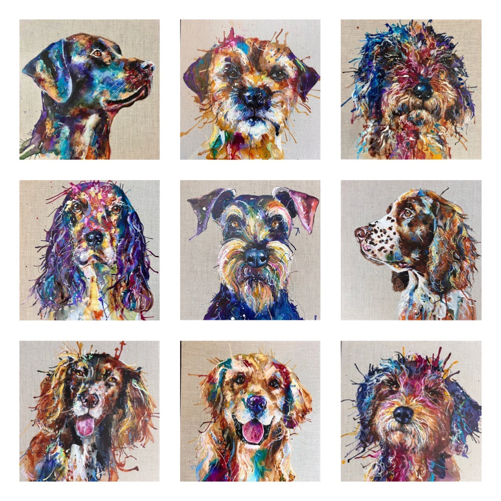 whimsical woofers collection doggy prints