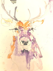 sketchbook stag Louise Luton