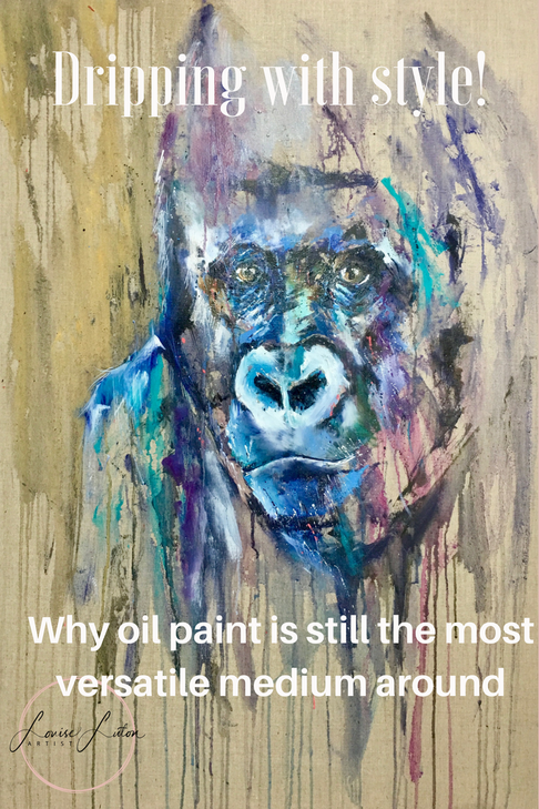 Kesho gorilla painting by Louise Luton
